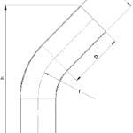 Dustcontrol Tubing System Stainless Steel Bend 45 44308 Etaltera