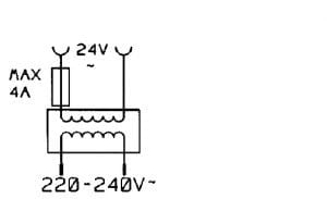 Dustcontrol Workstation Equipment Shutter Valves Accessories Transformer 230V 24 V AC 4 A 8029