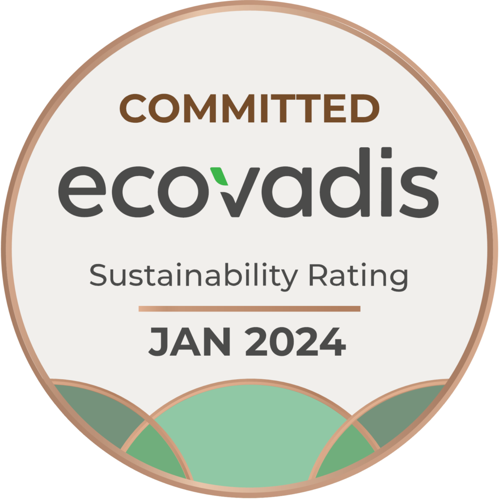 Dustcontrol ecovadis hållbarhetsarbete Logo